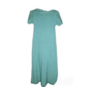 Just Mort Vintage Dress Greenish/Blue Size Small